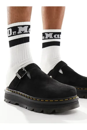 Dr. Martens ZebZag - Sorte mules i ruskind