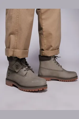Timberland Premium - Olivengrønne 6-tommer-støvler i nubuck