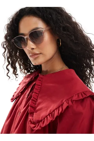 New Look Runde og preppy solbriller med minkfarvet stel-Neutral
