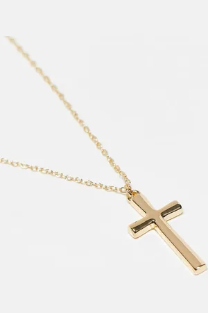 Icon Brand Halskæde i antik med kors-vedhæng fra