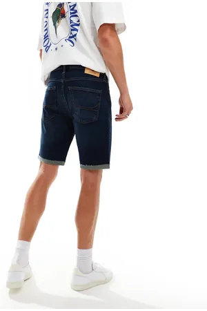 Hollister 9-tommer Slim Fit-denimshorts i mørk vask-Marineblå