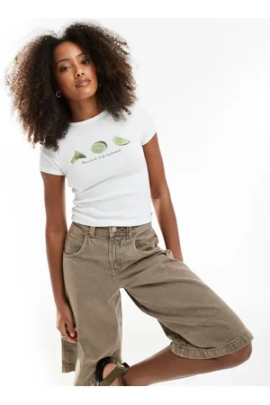 Pull&Bear Baby-T-shirt med limeprint