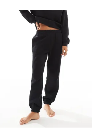 VERO MODA Sorte oversized joggingbukser med tætsiddende buksekanter