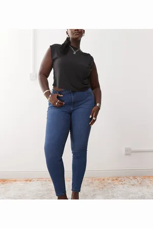 Noisy May Noisy May - Curve - Højtaljede skinny-jeans i vask