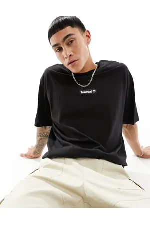Timberland Sort og oversized T-shirt med centreret logo