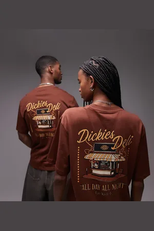 Dickies Deli - -brun T-shirt med grafisk print på ryggen - Kun hos ASOS