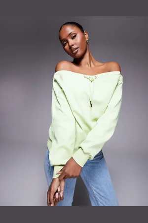 ASOS Bardot-sweatshirt i interlock-stof med bindebåndsdetalje