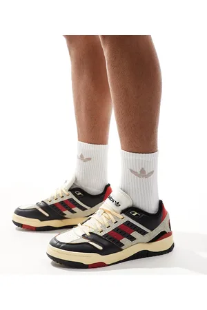 adidas Torsion Phantom Low - Sneakers i offwhite/sort/rød-Hvid