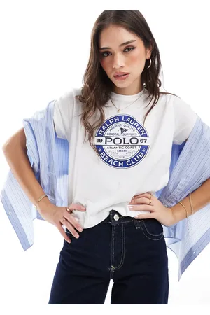 Ralph Lauren Og blå T-shirt med print på brystet