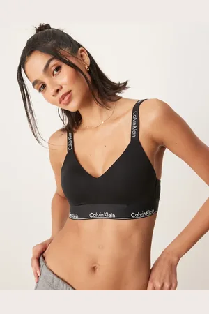 Calvin Klein Modern Cotton - og let foret bralette med logobånd
