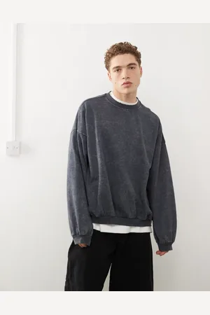 Weekday Leon - og oversized sweatshirt i syrevask