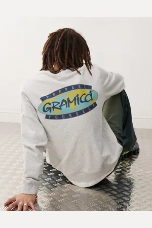 Gramicci Gråmeleret sweatshirt med 