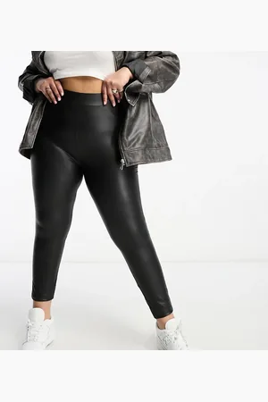 ONLY Sorte leggings med belægning