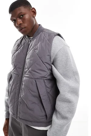 adidas Premium - Essentials - Grå vatteret nylonvest