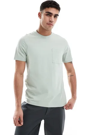 Farah Stacy - Salviegrøn T-shirt med lomme