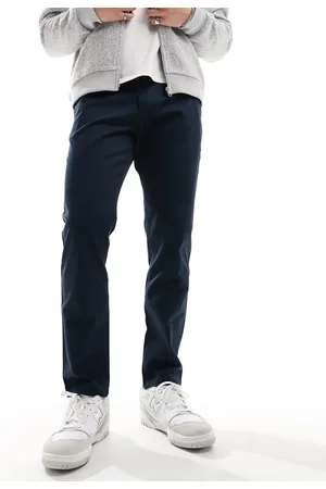 SELECTED Bill - Marineblå slim fit-chinos