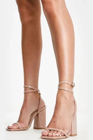 London Rebel Sandaler med blokhæl i -Neutral