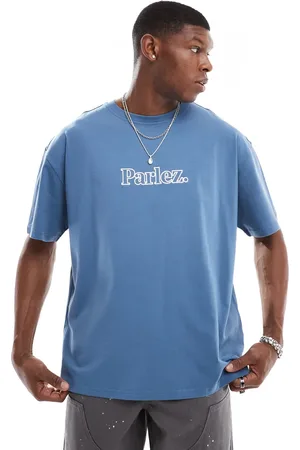 Parlez Staffa - oversized T-shirt med logo og korte ærmer