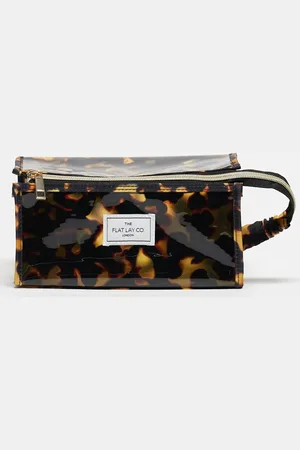 Flat Lay Company Flat Lay Co. x ASOS - Firkantet plastiktaske med skildpaddemønster - Kun hos ASOS-Brun