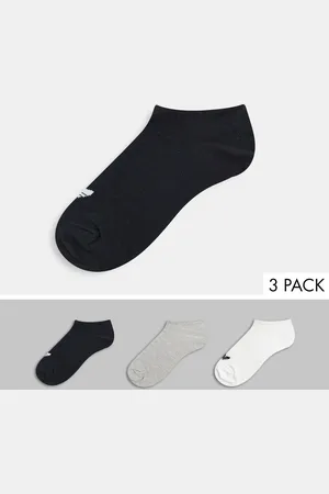 adidas Adicolor - Pakke med 3 par sokker til sneakers med trekløverlogo i forskellige farver