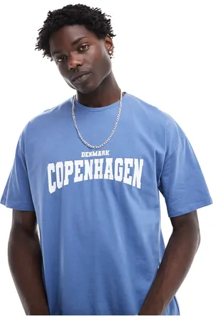 New Look Blå T-shirt med 