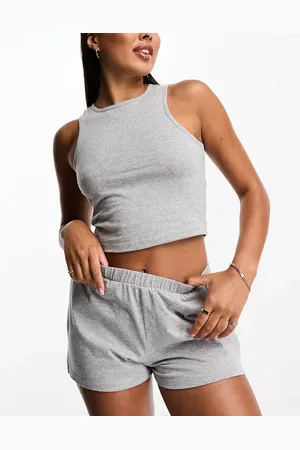 ASOS Mix og match - pyjamastop med racerfront i bomuld
