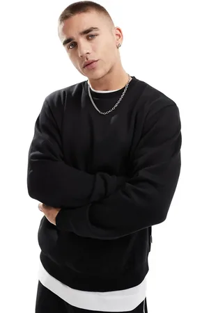 JJ Oversized sweatshirt med rund hals i