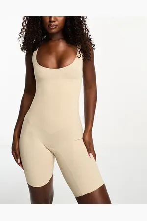 Lindex Sømløs bodystocking med formgivende effekt og fast kontrol i -Neutral