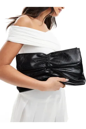 Glamorous Tote-taske med rynker i lak