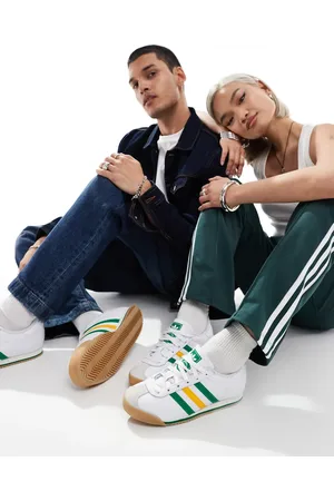 adidas K 74 - Sneakers i hvid og gul
