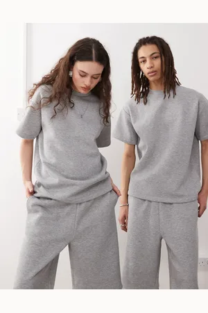 Reclaimed Sweat-T-shirt i jersey i unisex-stil - Del af sæt