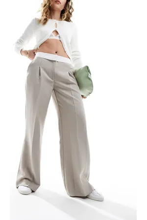 Miss Selfridge Bukser med foldelinning-Neutral