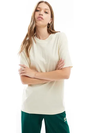Cotton On Cotton On - Ecrufarvet T-shirt i løstsiddende pasform-Grå