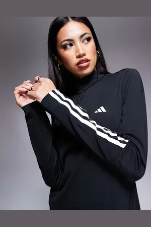adidas Adidas Training - Hyperglam - Sort top med 1/4-lynlås