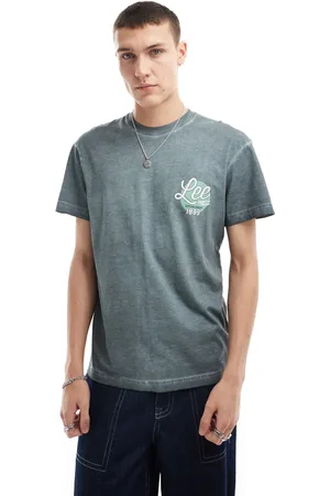 Lee Mellemgrøn t-shirt med 