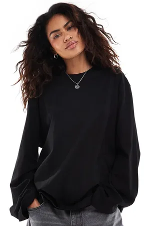 Weekday Oversized top med lange ærmer i