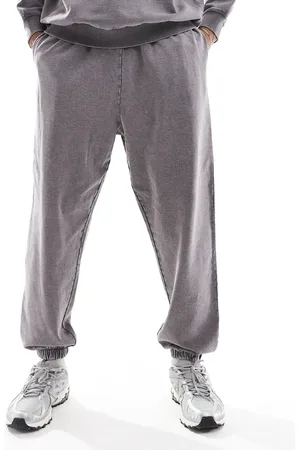 ASOS Grå og forvaskede joggingbukser i oversized pasform - Del af sæt
