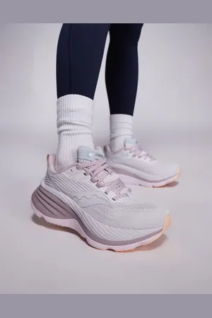 Saucony Hurricane 24 Max - Lyserøde stødabsorberende sneakers
