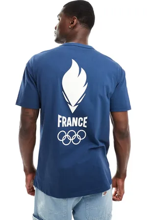 Le Coq Sportif Equipe De France Paris 2024 Olympics - T-shirt med print på ryggen