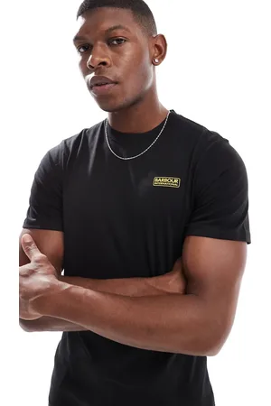 Barbour Sort T-shirt i slim fit med logo