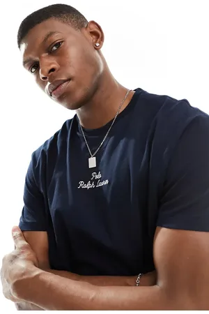 Ralph Lauren T-shirt med centreret logo i klassisk oversized pasform