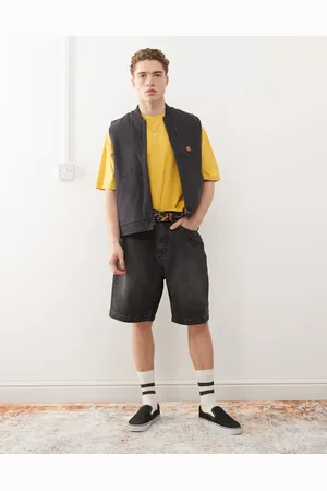 Santa Cruz Big - Forvaskede sorte denimshorts