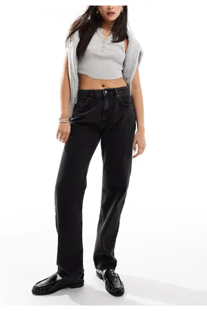Cotton On Cotton On - Original - Grafitsorte jeans med lige ben i denim