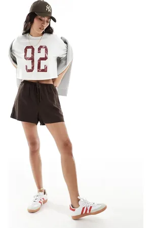 Cotton On Cotton On - Afslappede og brune shorts i hørlook