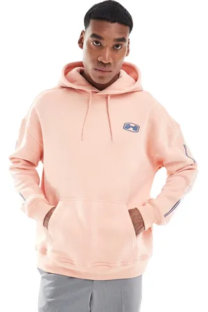 Hollister Koralorange oversized sweatshirt med logo i 90