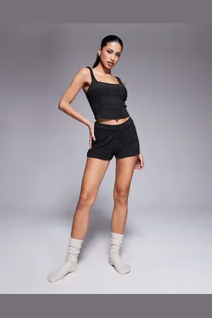 ASOS Sorte og bløde lounge-shorts