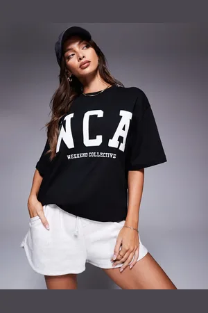 ASOS Weekend Collective - Icon - oversized T-shirt med broderet 