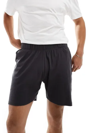 ASOS Ribstrikkede loungeshorts i koksgrå