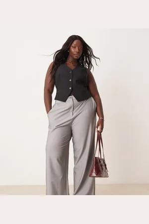 ASOS ASOS DESIGN Curve - skræddersyede afslappede bukser med lige ben