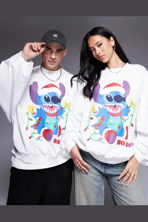ASOS Jul - Disney - Ekstremt oversized og sweatshirt med Stitch-print foran